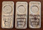 3 x 1 kilo 999 zilver emirates gold, Postzegels en Munten, Edelmetalen en Baren, Ophalen of Verzenden, Zilver
