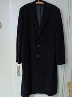 Lange zwarte wollen heren jas met 56/58, Kleding | Heren, Kostuums en Colberts, Ophalen, Nieuw, Maat 56/58 (XL), Zwart