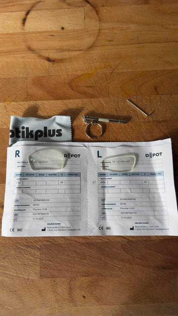 Porche leesbril reserve glazen  +1 Design P8801 beschikbaar voor biedingen