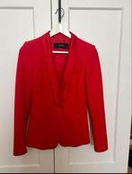 Rode Zara Blazer - Maat S met smoking kraag, Overige typen, Zara, Ophalen of Verzenden, Zo goed als nieuw
