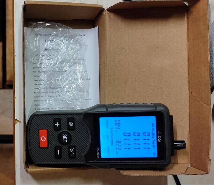 JLDG JD-3002 Luchtkwaliteit Meter, Doe-het-zelf en Verbouw, Meetapparatuur, Ophalen of Verzenden