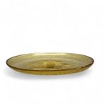 A. D. Copier (1901-1991), Leerdam. Geel glazen Serica schaal, Ophalen of Verzenden