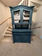 Oceaan blauwe massieve buffetkast zgan!, Huis en Inrichting, Kasten | Buffetkasten, Ophalen, Zo goed als nieuw, 25 tot 50 cm, 200 cm of meer