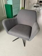 Draaifauteuil antraciet, Huis en Inrichting, Gebruikt, 75 tot 100 cm, Ophalen of Verzenden, Stof