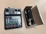 Soundcraft Notepad-5, Muziek en Instrumenten, Mengpanelen, Ophalen of Verzenden, Zo goed als nieuw, 5 tot 10 kanalen, Microfooningang