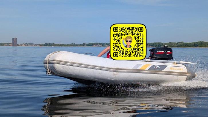 Rubberboot + 4PK buitenboord motor te koop, Watersport en Boten, Bootonderdelen, Gebruikt, Motor en Techniek, Motorboot, Ophalen