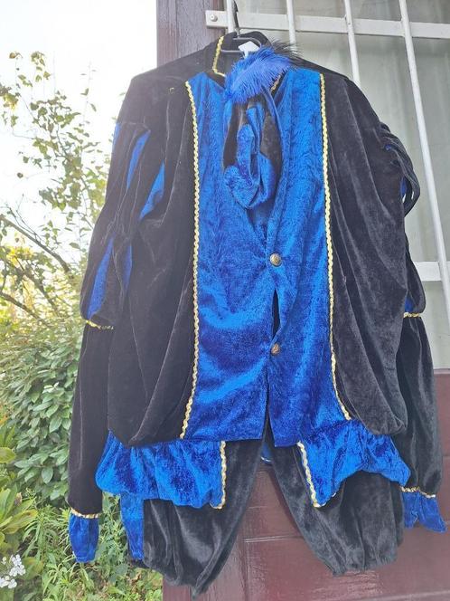 pietenkostuum blauw maat XXL, Diversen, Sinterklaas, Zo goed als nieuw, Verzenden
