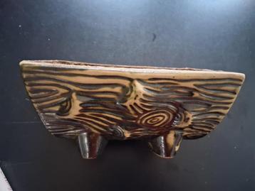 Reuver jaren 70 berkenbast boomschors cactusbak keramiek beschikbaar voor biedingen