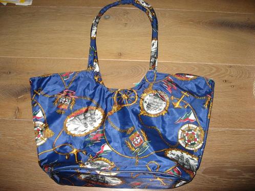 mooie marine shopper tas van monSac, Sieraden, Tassen en Uiterlijk, Tassen | Damestassen, Nieuw, Shopper, Blauw, Verzenden
