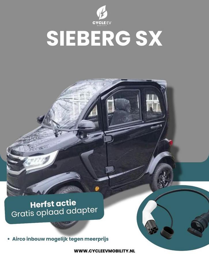Sieberg SX Overdekte scootmobiel PGB/WMO mogelijk, Diversen, Brommobielen en Scootmobielen, Nieuw, 46 km of meer, 16 km/u of meer