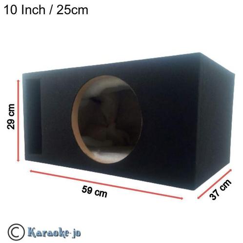 Subwoofer behuizing met brede poort 10 inch 25cm, Auto diversen, Auto-accessoires, Nieuw, Ophalen of Verzenden