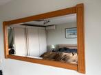 Spiegel 1.40x0.70 met licht eiken rand, Ophalen, 125 cm of meer, Zo goed als nieuw, Minder dan 100 cm