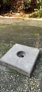 Stoeptegel met knikkerpotje, Tuin en Terras, Ophalen, Gebruikt, Beton, Overige typen