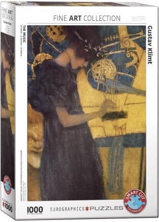 Eurographics Gustav Klimt - The Music - 1000 stukjes, Hobby en Vrije tijd, Denksport en Puzzels, Nieuw, Legpuzzel, 500 t/m 1500 stukjes