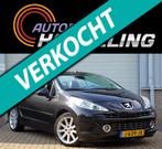 Peugeot 207 CC 1.6-16V Turbo Roland Garros 150pk; Leder+17"l, Voorwielaandrijving, Zwart, 4 cilinders, 4 stoelen