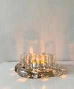 Vintage glazen waxinelichthouder, Huis en Inrichting, Ophalen, Zo goed als nieuw, Overige materialen, Minder dan 25 cm