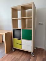 2 stuks! Vakkenkast op wieltjes in zeer nette staat, Ophalen, 50 tot 100 cm, Zo goed als nieuw, Met lade(s)