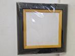 Nieuwe houten lijst op een linnendoek  20x20 cm, Hobby en Vrije tijd, Schilderen, Ophalen of Verzenden, Nieuw, Doek