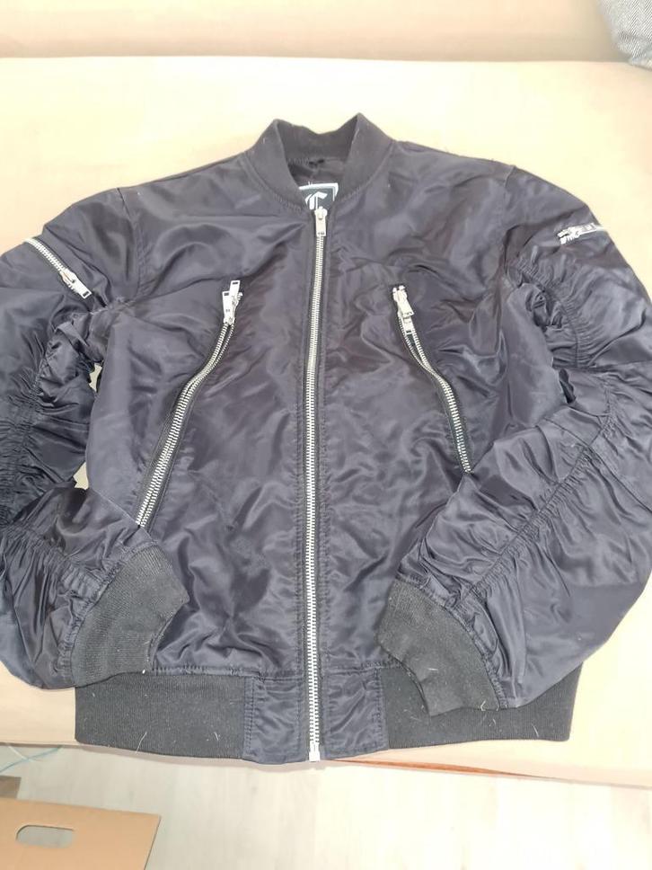 bomberjack maat XL   *v24*, Kleding | Heren, Jassen | Zomer, Zo goed als nieuw, Maat 56/58 (XL), Blauw, Ophalen of Verzenden