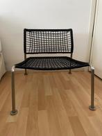 Fauteuil van gevlochten zwart draad - design Bo Concept, Ophalen, 75 tot 100 cm, Zo goed als nieuw, Modern