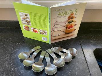 Een heel schattig KOOKBOEKJE + AMUSELEPELTJES…. beschikbaar voor biedingen