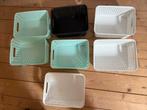 7 plastic mandjes manden opbergdozen, Huis en Inrichting, Woonaccessoires | Schalen en Manden, Ophalen of Verzenden, Zo goed als nieuw