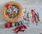 Kerst krans spulletjes en stro krans 50 cm doorsnee kerstdiy, Ophalen of Verzenden, Zo goed als nieuw