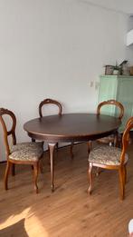 Vintage eetkamer set queen ann, Ophalen