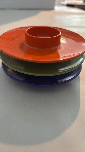 Vintage mepal eierdopjes 3x beschikbaar voor biedingen