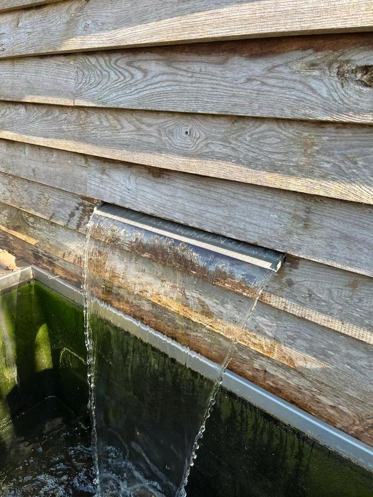 RVS Waterval 'Brievenbus' incl. Pomp, Tuin en Terras, Waterpartijen en Fonteinen, Zo goed als nieuw, Waterval, Rvs, Ophalen