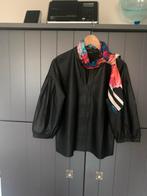 Caroline Biss zwarte Imitatie Leren Blouse Maat 38, Kleding | Dames, Maat 38/40 (M), Zwart, Ophalen of Verzenden, Zo goed als nieuw