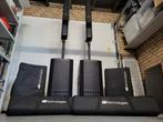 Db technologies 1002 ES. PA set met hoezen, op wielen, 3600W, Muziek en Instrumenten, Ophalen, Zo goed als nieuw, 1000 watt of meer