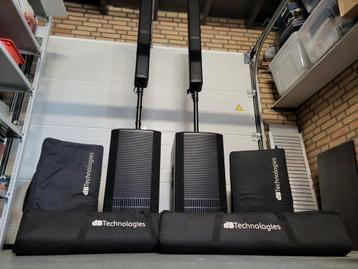 Db technologies 1002 ES. PA set met hoezen, op wielen, 3600W beschikbaar voor biedingen