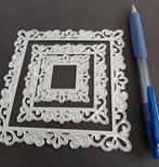 Snijmal 32: 3 vierkante mallen, Hobby en Vrije tijd, Kaarten | Zelf maken, Ophalen of Verzenden, Gebruikt, Overige thema's, Pons of Mal