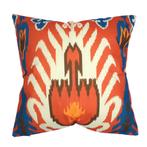 Ikat kussenhoes Nairo oranje linnenlook | 45 x 45 cm, Huis en Inrichting, Woonaccessoires | Kussens, Dekussenkraam@gmail.com, Verzenden