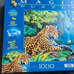 Clementoni puzzel magic 3D tijger, Ophalen of Verzenden, 500 t/m 1500 stukjes, Zo goed als nieuw, Legpuzzel