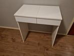 Witte ikea kaptafel met spiegel, Minder dan 50 cm, 100 tot 150 cm, Ophalen of Verzenden, Zo goed als nieuw