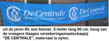 DE CENTRALE VERZEKERINGEN Den Haag, 5 meter lange banner