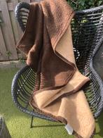 Vintage wollen deken bruin 100%wol 150X220, Ophalen of Verzenden, Zo goed als nieuw
