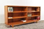 Vintage boekenkast divider tv meubel beuken kast jaren 50, Ophalen of Verzenden, Gebruikt