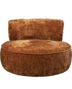 Dutchbone fauteuil Tilbury cognac/roest, Huis en Inrichting, Fauteuils, Ophalen of Verzenden, Zo goed als nieuw, 75 tot 100 cm