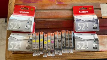 Canon 521 cartridges 15 stuks beschikbaar voor biedingen