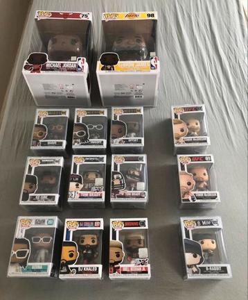 14x Super Funko's UFC Conor, HipHop, NFL, Eminem beschikbaar voor biedingen