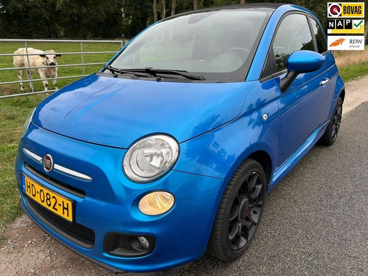 Fiat 500 C 0.9 TwinAir Turbo 500S super sportief en luxe, Auto's, Fiat, Bedrijf, Te koop, 500C, ABS, Airbags, Airconditioning
