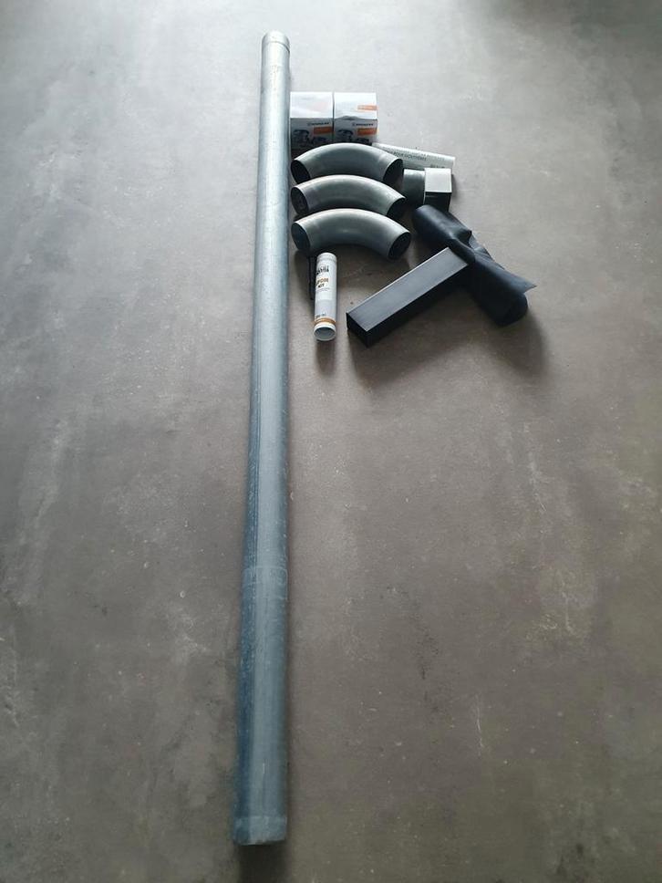 Hwa zink regenpijp bochten stadsuitloop epdm stadsuitloop, Doe-het-zelf en Verbouw, Buizen en Afvoer, Nieuw, Overige typen, Zink