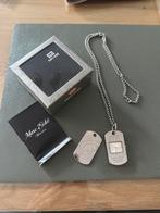 Marc Eckō ketting horloge, Ophalen of Verzenden, Zo goed als nieuw, Staal, Overige merken