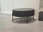 Zwarte Houten Salontafel, Nieuw, Minder dan 50 cm, Eikenhout, Rond