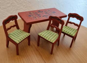 Zeldzaam mooie LUNDBY Lisa Tafel met 3 stoelen beschikbaar voor biedingen