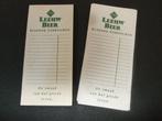 Leeuw bier notepads / notitieboekje (nr.1) 2 stuks, Ophalen of Verzenden, Nieuw, Overige typen, Leeuw