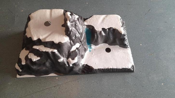 Village kerstdorp sneeuwberg  38x80cm en 35cm hoog, Diversen, Kerst, Zo goed als nieuw, Ophalen